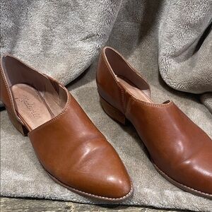 Madewell Tan Leather Flats